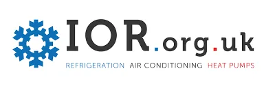 IOR.org.uk refrigeration, air conditioning and heat pumps industry logo in blue
